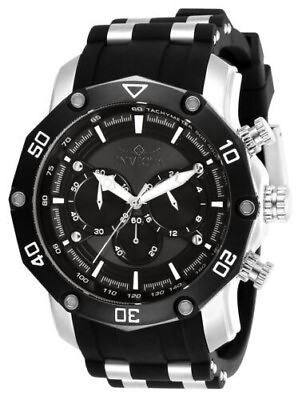 #ad Invicta Men#x27;s 28753 Pro Diver Quartz Chronograph Black Gunmetal Dial Watch NWT $69.99