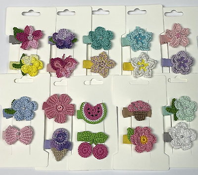 #ad 20 Pcs Handmade Hair Clips for Baby Infant Toddler Very Cute Gifts Resell $24.99