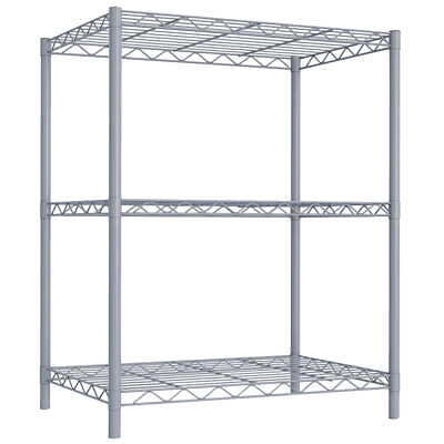 #ad 3 Tier Steel Wire Multi Purpose Freestanding Heavy Duty Shelf Shelving Organizer $21.74