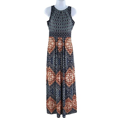 #ad Wisp Petites Womens Maxi Dress Printed Size 2P Pull On Cruise Resort Vacation $25.00