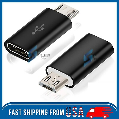 #ad LOT USB 3.1 Type C Female to Micro USB Male Adapter Converter Connector USB C $4.99