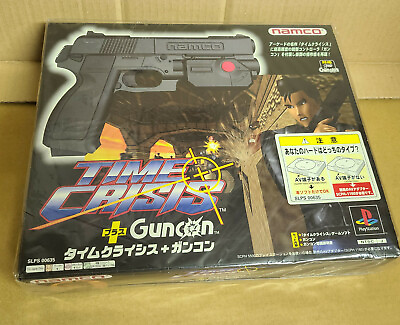 #ad PS1 TIME CRISIS GUNCON Bundle Japan ver. NTSC J Tested Sony PlayStation #S1 $120.00