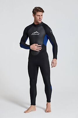 #ad Premium Men#x27;s Wetsuits 3mm Neoprene Diving Snorkeling Surfing Swimming Back Zip $59.99