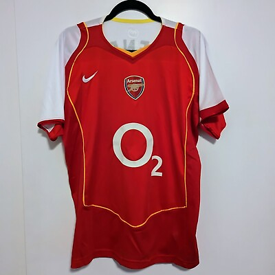 #ad FC Arsenal Thierry Henry Retro Jersey 2004 2005 Men#x27;s L $69.00