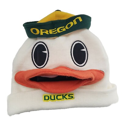 #ad University of Oregon NCAA Ducks Mascot Winter Ski Cap Hat Zoozatz 3D Bill Spirit $24.99