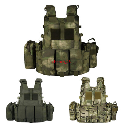 #ad 6094 Tactical Vest Wargame Training Gear Multifunctional Outdoor Equipment Gift $85.86