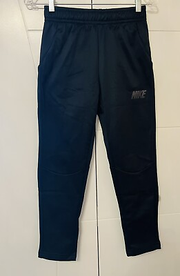 #ad NIKE Boys Kids Logo Black Athletic Sweat Pants Youth Breathable Fit Size M $11.99
