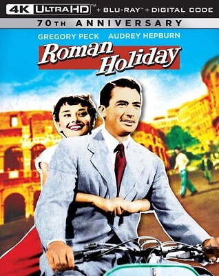 #ad Roman Holiday New 4K UHD Blu ray With Blu Ray 4K Mastering Dolby Dubbed $22.62