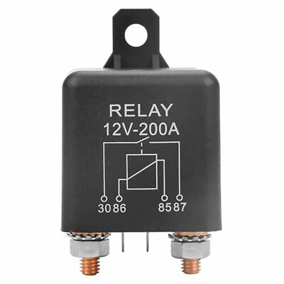 #ad 12V Isolator Relay 4Pin Accessories Dual Battery Over 200A Power $16.04