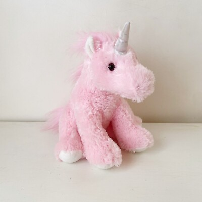 #ad Aurora Pink Unicorn Plush 12quot; Cuddly Friends Stuffed Animal Silver Horn $14.88