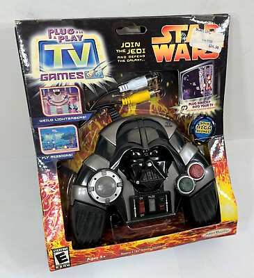 #ad Star Wars Darth Vader Revenge of The Sith TV Plug N Play Jakks Pacific 2005 $22.46