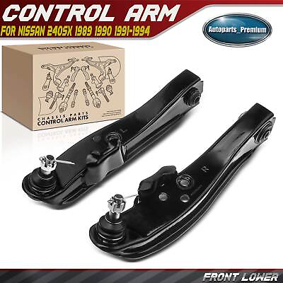 #ad 2x Front Lower Control Arm amp; Ball Joint Assembly for Nissan 240SX 89 94 L4 2.4L $48.99