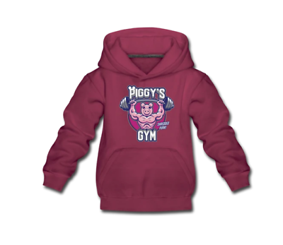 #ad Official Piggy Kids#x27; Premium Hoodie Youth L Burgundy $39.99