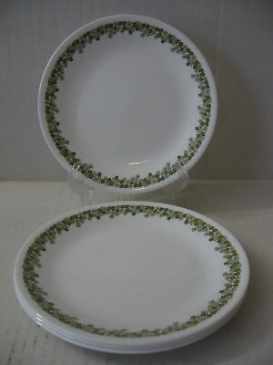 #ad Set of 4 Corelle Spring Blossom Green Crazy Daisy Salad Luncheon Plates 8 1 2quot; $16.96