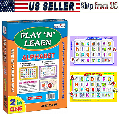 #ad Play #x27;N#x27; Learn Small amp; Capital Letters Learn Alphabet educational jigsaw Puzzle $7.99