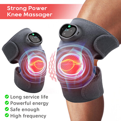 #ad Knee Joint Massager Heat Physiotherapy Therapy Pain Relief Vibration Machine USA $27.99