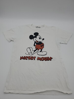 #ad Disney Mickey Mouse Medium Double Sided Cartoon Men T shirt..T213 $4.50