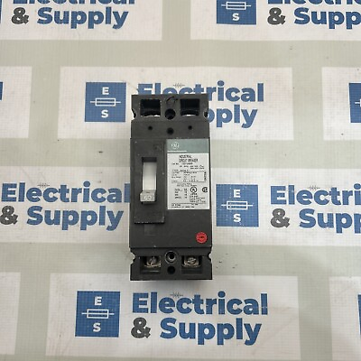 #ad TED124060 GENERAL ELECTRIC GE 60 AMP 2 POLE CIRCUIT BREAKER 480 VAC Pullout $250.00