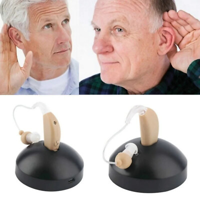 #ad 1 Pair Of Digital Hearing Aid Severe Loss Rechargeable Invisible BTE Ear Aids US $25.99