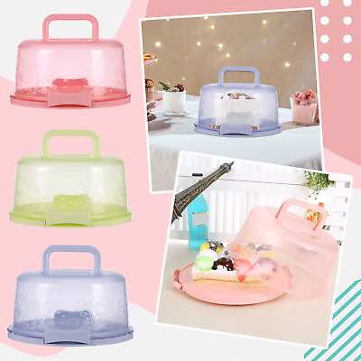 #ad Portable Cake Box Cake And Cupcake Cake Holder Container For Cake Pie $14.27