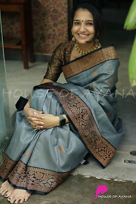 #ad Function Ethnic Women#x27;s Soft Lichi Silk Saree Wedding Party Fancy Sari 11 KP2 $28.99