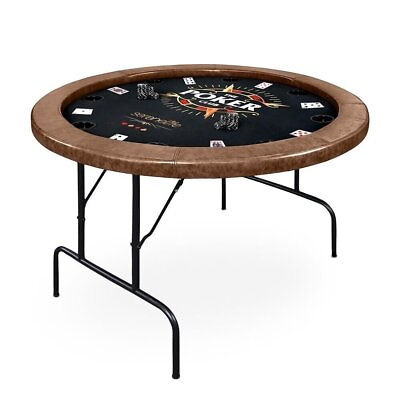 #ad SereneLife Portable Poker Casino Table Foldable amp; Cushioned Rail 49 lbs $519.99