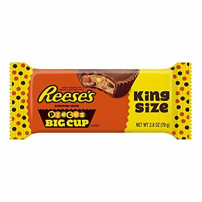 #ad REESE#x27;S Pieces Peanut Butter Cups Chocolate Big Cup King Size Pack of 16 $52.55
