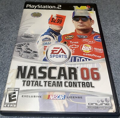 #ad NASCAR 06: Total Team Control Sony PlayStation 2 2005 Cib Game Tested $3.39