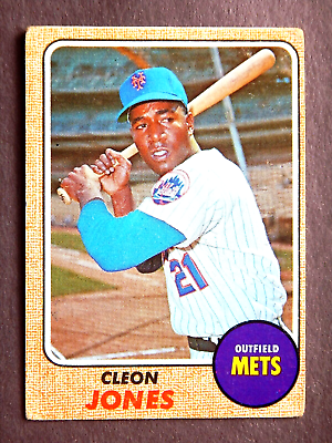 #ad Cleon Jones #254 Topps 1968 Baseball Card New York Mets E $2.59
