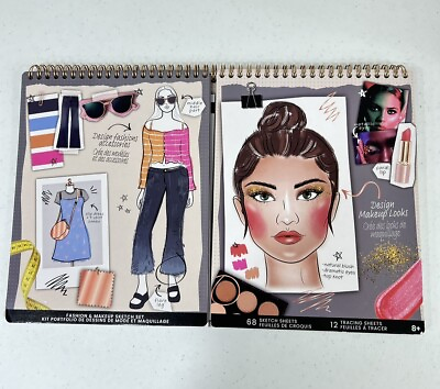 #ad Fashion Angels Artist Pad Activity Flip Pad Fashion Makeup Sketch Set 68 Pages $14.57