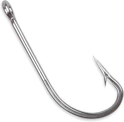 #ad 50pcs Stainless Steel Fishing Hooks O#x27;Shaughnessy Forged Long Shank J Fish Hooks $12.99