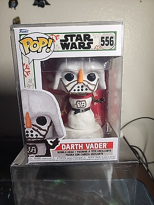 #ad Funko Star Wars Darth Vader 556 Glitter Christmas Snowman With Pop Protector. $10.00