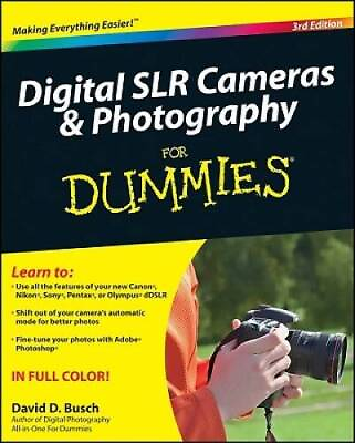 #ad Digital SLR Cameras and Photography For Dummies Paperback ACCEPTABLE $4.80