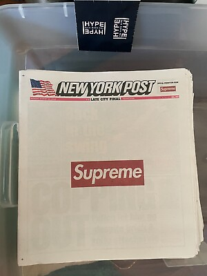 #ad Supreme Newspaper New York Post “Late City Final” Edition $7.99