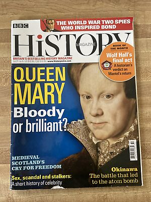 #ad BBC History Magazine April 2020 Queen Mary Wolf Hall Spies Who Inspired Bond $13.50