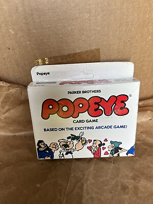 #ad parker brothers Popeye card game $18.00