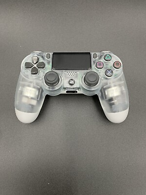 #ad Genuine Sony PlayStation 4 PS4 Dualshock 4 Wireless Controller Crystal Clear OEM $28.99