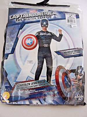 #ad Rubies Boy M 8 10 Avengers CAPTAIN AMERICA Winter Soldier Halloween Costume $19.97