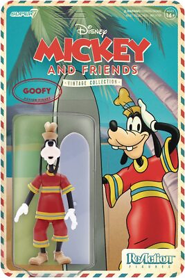 #ad Disney Mickey and Friends Vintage Collection Hawaiian Goofy Reaction Figure $12.48
