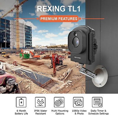 #ad Rexing TL1 Time Lapse Camera 2.4” LCD 1920x1080 Full HD Video 110° Wide Angle $128.99