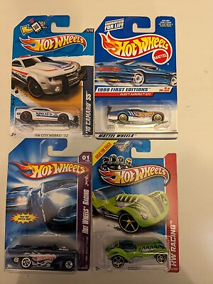 #ad Lot of 4 Hot Wheels Racing HW City Works HW Racing 1999 First Edition B $10.00
