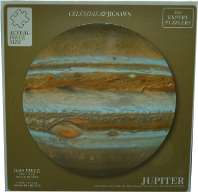 #ad Celestial Jigsaw Jupiter 1000 Piece Circular Expert Puzzle 1.7 ft Wide NEW $49.99