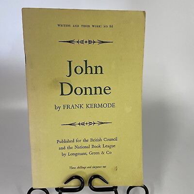 #ad John Donne Writers and their Work Frank Kermode No.86 1968 Reprint $18.99