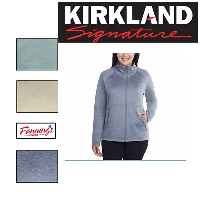 #ad Kirkland Signature Ladies#x27; Fleece Full Zip Jacket B12 $23.95