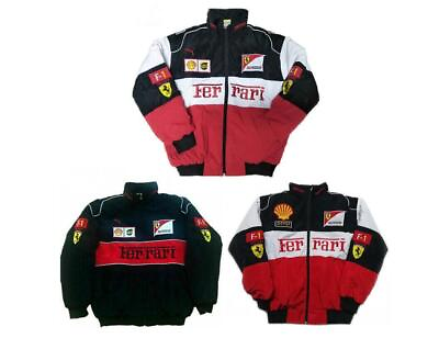 #ad #ad New 2024 FERRARI Black Embroidery EXCLUSIVE JACKET suit F1 team racing M XXL $59.99