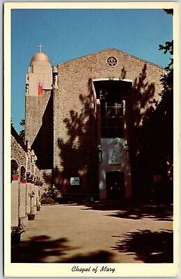 #ad Chapel Of Mary Portland Oregon Rock Quarried From The Cliff Bell Tower Postcard $8.08