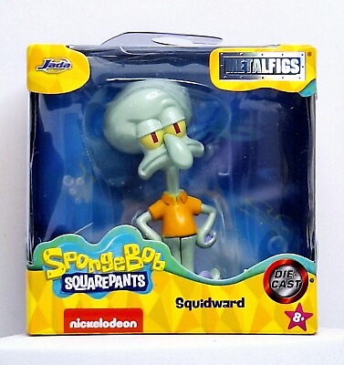#ad Nickelodeon SpongeBob Squarepants Squidward Metalfigs 2024 Die Cast $17.99