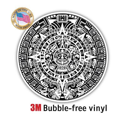#ad Maya Mayan Calendar Mexico Aztec Gift Idea Car Bumper Vinyl 3M Sticker Decal $6.20