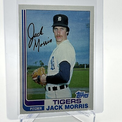 #ad 1982 Topps Jack Morris Baseball Card #450 NM Mint FREE SHIPPING $1.25