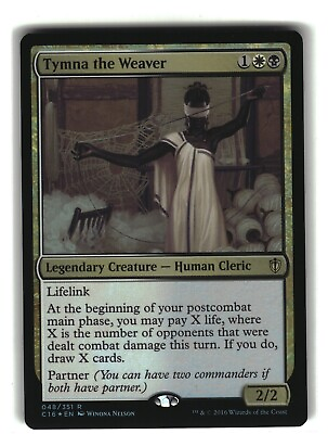 #ad Tymna the Weaver 48 Commander 2016 C16 FOIL NM MTG $56.16